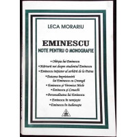 EMINESCU, NOTE PENTRU O MONOGRAFIE