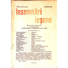 INSEMNARI IESENE ANUL III, VOL.V - NR.1, 1 IANUARIE 1938