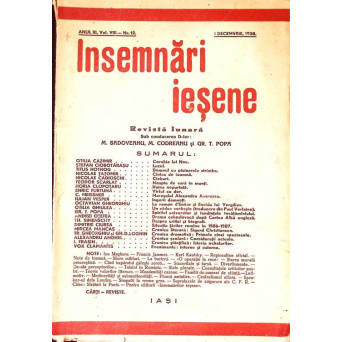 INSEMNARI IESENE ANUL III, VOL.VII - NR.12 1 DECEMBRIE 1938