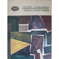 STUDII SI CRONICI LITERARE STUDII SI CRONICI LITERARE