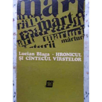 HRONICUL SI CANTECUL VARSTELOR