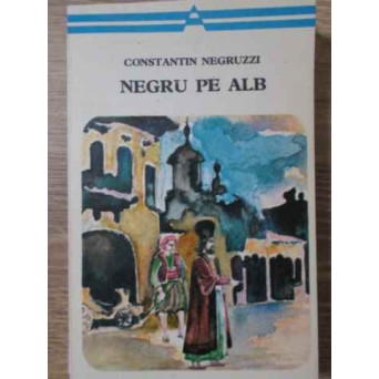 NEGRU PE ALB