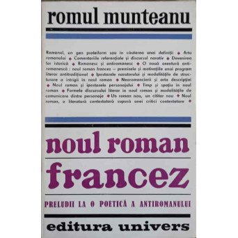 NOUL ROMAN FRANCEZ. PRELUDII LA O POETICA A ANTIROMANULUI