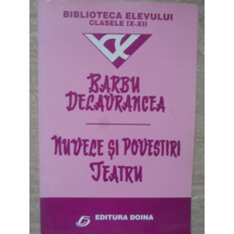 NUVELE SI POVESTIRI. TEATRU