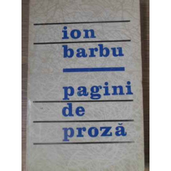 PAGINI DE PROZA