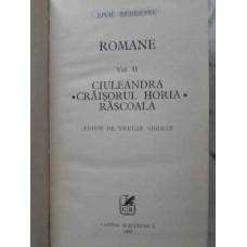 ROMANE VOL.2 CIULEANDRA. CRAISORUL HORIA. RASCOALA. EDITIE DE NICULAE GHERAN
