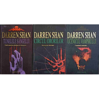 SAGA LUI DARREN SHAN VOL.1-3 CIRCUL ORORILOR. UCENICUL VAMPIRULUI. TUNELELE SANGELUI SAGA LUI DARREN SHAN VOL.1-3 CIRCUL ORORILOR. UCENICUL VAMPIRULUI. TUNELELE SANGELUI