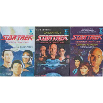 STAR TREK GENERATIA URMATOARE VOL.1-3 VASUL FANTOMA. GARDIENII PACII. COPIII DE PE HAMLIN