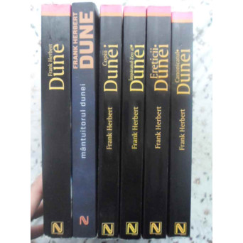 CICLUL DUNE VOL.1-6 SET COMPLET: DUNE, MANTUITORUL DUNEI, COPIII DUNEI, IMPARATUL-ZEU AL DUNEI, ERET