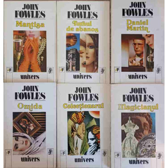 SET 7 CARTI JOHN FOWLES: OMIDA. COLECTIONARUL. MAGICIANUL. DANIEL MARTIN.TURNUL DE ABANOS. MANTISA