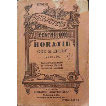 ODE SI EPODE CARTEA A IV-A