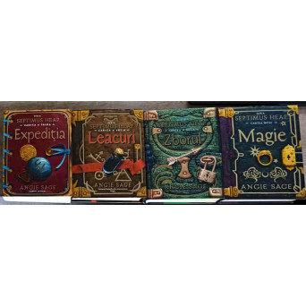 SERIA SEPTIMUS HEAP VOL.1-4 MAGIE, ZBORUL, LEACURI, EXPEDITIA