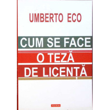 CUM SE FACE O TEZA DE LICENTA. DISCIPLINELE UMANISTE