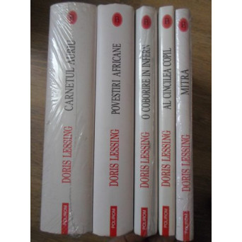 LOT 5 CARTI DORIS LESSING, CARTONATE (CARNETUL AURIU, POVESTIRI AFRICANE, MITRA, O COBORARE IN INFER