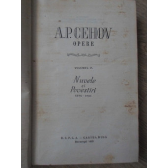 OPERE VOL. IX (9) NUVELE SI POVESTIRI 1896-1903