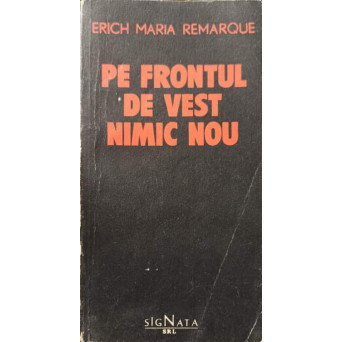 PE FRONTUL DE VEST NIMIC NOU