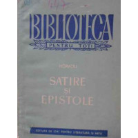 SATIRE SI EPISTOLE SATIRE SI EPISTOLE