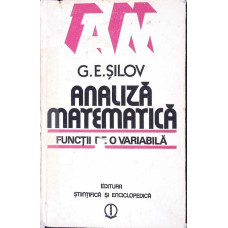 ANALIZA MATEMATICA. FUNCTII DE O VARIABILA
