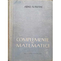 COMPLEMENTE DE MATEMATICI COMPLEMENTE DE MATEMATICI