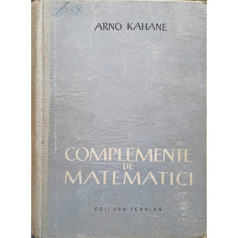 COMPLEMENTE DE MATEMATICI