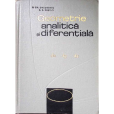 GEOMETRIE ANALITICA SI DIFERENTIALA