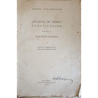 LECTIUNI DE TEORIA FUNCTIUNILOR