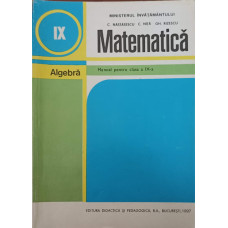 MATEMATICA. MANUAL PENTRU CLASA A IX-A