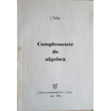 COMPLEMENTE DE ALGEBRA