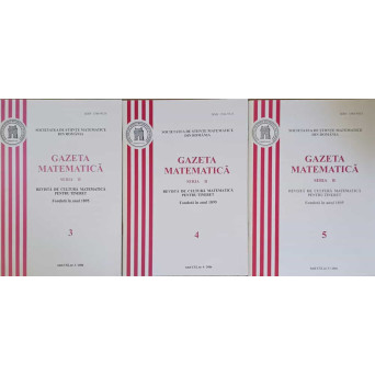 GAZETA MATEMATICA 2006, SERIA B VOL.3-5 (3 REVISTE)