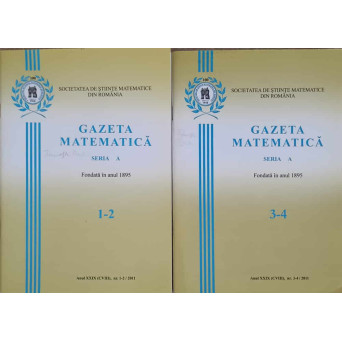 GAZETA MATEMATICA 2011. SERIA A VOL.1-2