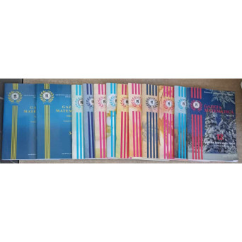 GAZETA MATEMATICA 2018, SERIA A VOL.1-4, SERIA B VOL.1-12 (12 REVISTE)