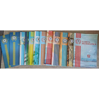 GAZETA MATEMATICA 2017, SERIA A VOL.1-4, SERIA B VOL.1-12 (12 REVISTE)
