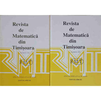 REVISTA DE MATEMATICA DIN TIMISOARA NR,2, 4/2004
