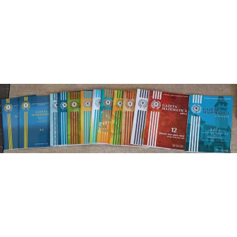 GAZETA MATEMATICA 2016, SERIA A VOL.1-4, SERIA B VOL.1-12 SI SUPLIMENT (13 REVISTE)