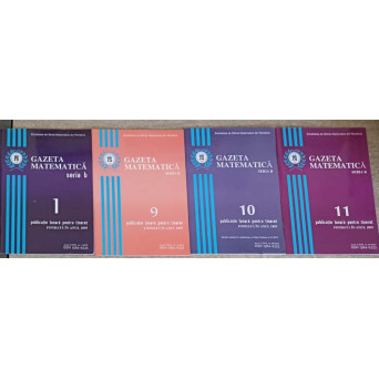 GAZETA MATEMATICA 2012, SERIA B VOL.1, 9-11 (4 REVISTE)