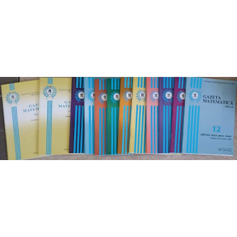 GAZETA MATEMATICA 2012, SERIA A VOL.1-2, SERIA B VOL.1-12 (12 REVISTE)