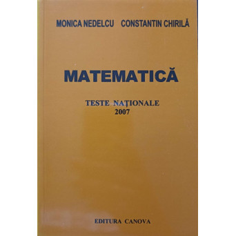 MATEMATICA, TESTE NATIONALE 2007