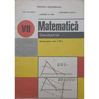 MATEMATICA, GEOMETRIE. MANUAL PENTRU CLASA A VII-A