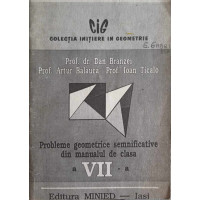 PROBLEME GEOMETRICE SEMNIFICATIVE DIN MANUALUL DE CLASA A VII-A PROBLEME GEOMETRICE SEMNIFICATIVE DIN MANUALUL DE CLASA A VII-A