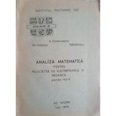 ANALIZA MATEMATICA PENTRU FACULTATILE DE ELECTROTEHNICA SI MECANICA, PARTEA 2