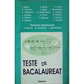 TESTE DE BACALAUREAT 2006 (MATEMATICA)