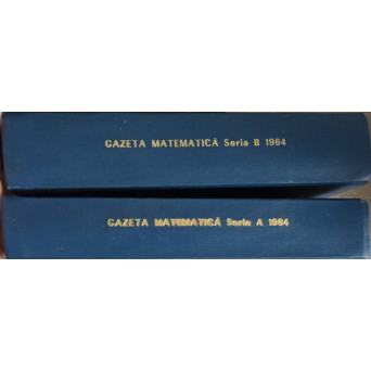 REVISTA GAZETA MATEMATICA COMPLETA PE ANUL 1964, SERIA A + SERIA B, 24 REVISTE COLEGATE