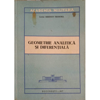 GEOMETRIE ANALITICA SI DIFERENTIALA