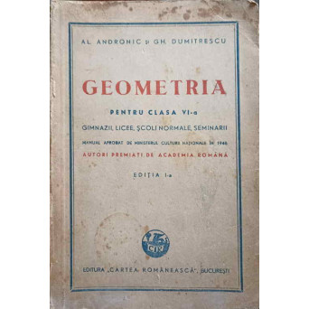 GEOMETRIA PENTRU CLASA A VI-A