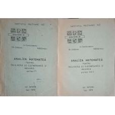 ANALIZA MATEMATICA PENTRU FACULTATILE DE ELECTROTEHNICA SI MECANICA, PARTEA 1-2