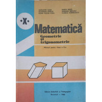 MATEMATICA GEOMETRIE SI TRIGONOMETRIE, MANUAL PENTRU CLASA A X-A
