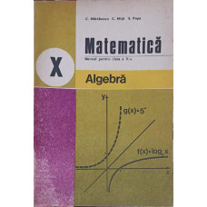 MATEMATICA ALGEBRA, MANUAL PENTRU CLASA A X-A