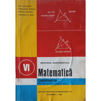 MATEMATICA GEOMETRIE. MANUAL PENTRU CLASA A VI-A