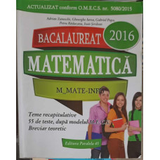 BACALAUREAT MATEMATICA 2016