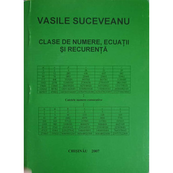CLASE DE NUMERE, ECUATII SI RECURENTA